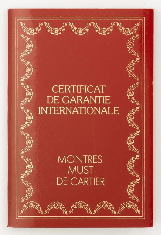 must de Cartier, Tank, wristwatch, 20.5 x 20 (28) mm.