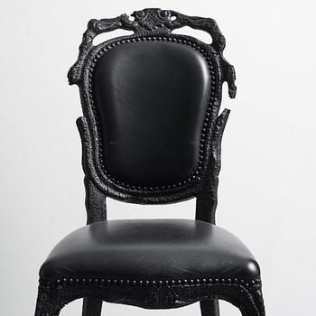 Maarten Baas, a set of eight "Smoke Dining Chairs", Moooi.