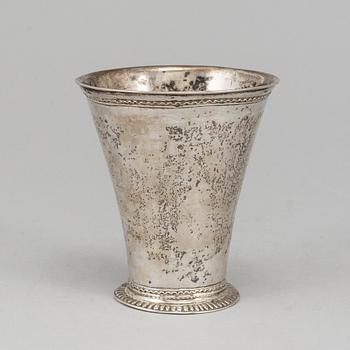 DANIEL EKELÖF, bägare, silver, Örebro 1723-1750.