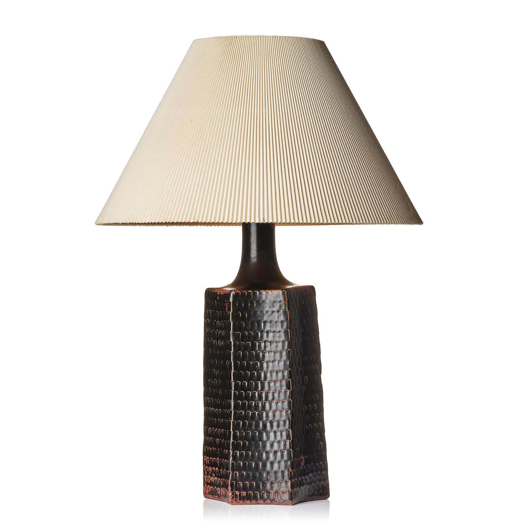 Stig Lindberg, a stoneware table lamp, Gustavsberg Studio 1970.