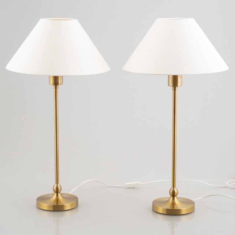 Josef Frank, a pair of model 2569 table lamps, Svenskt Tenn.