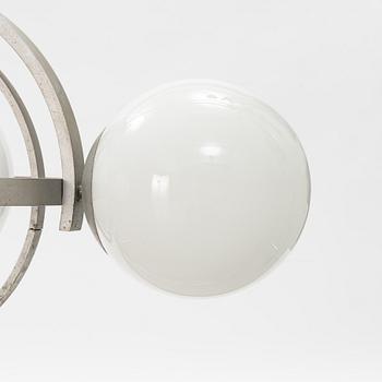 A glass ceiling light, mid 20th Century.