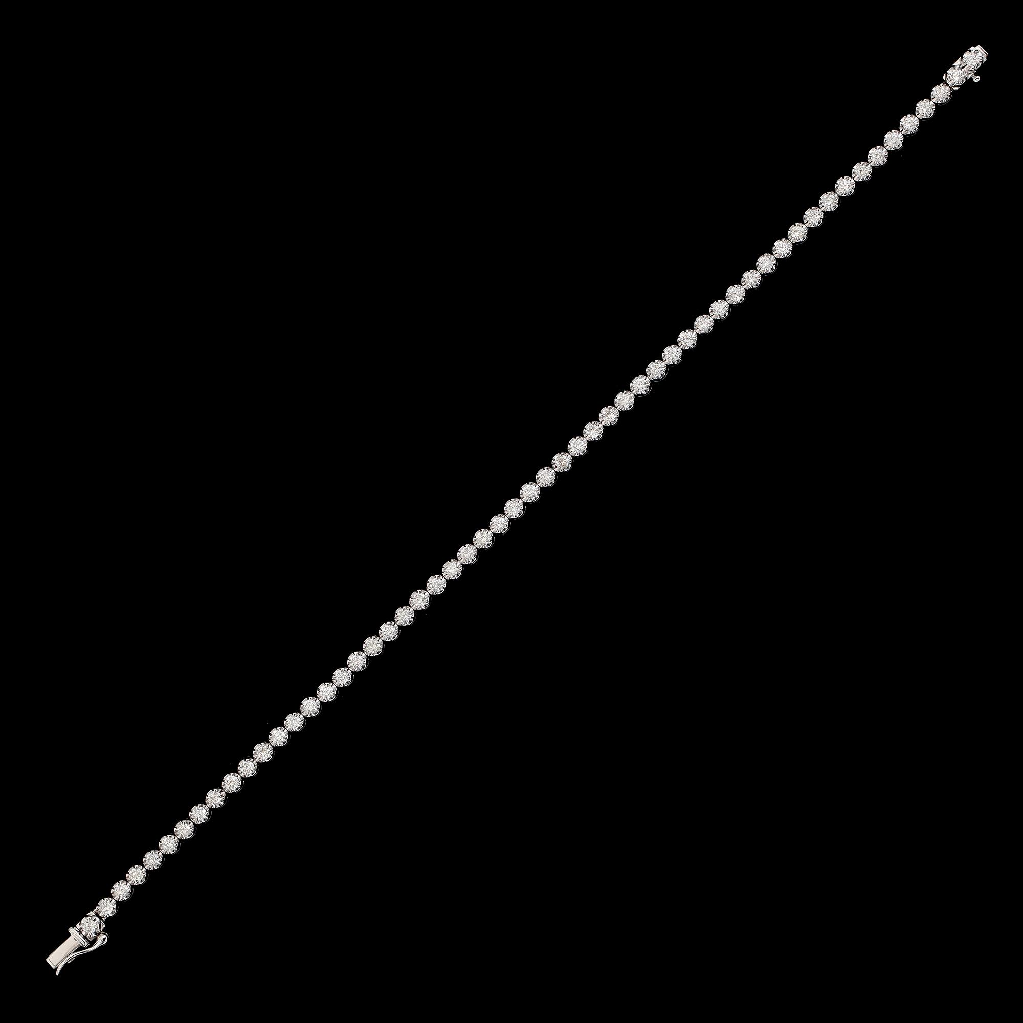 ARMBAND, 18 k vitguld, briljantslipade diamanter tot ca 2.00 ct.