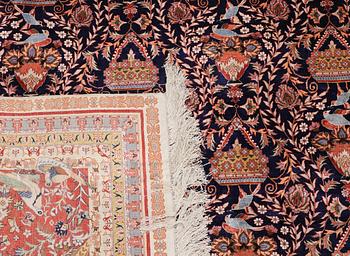 Carpet, Oriental silk, 373 x 274 cm.