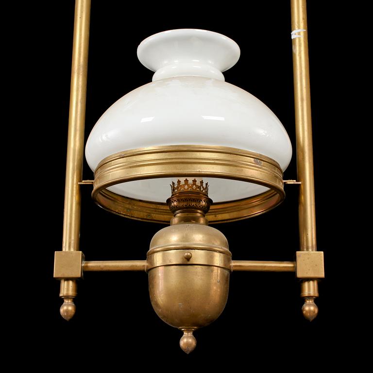 FARTYGSLAMPOR, ett par, jugend, 1900-talets första del, höjd 78 cm.