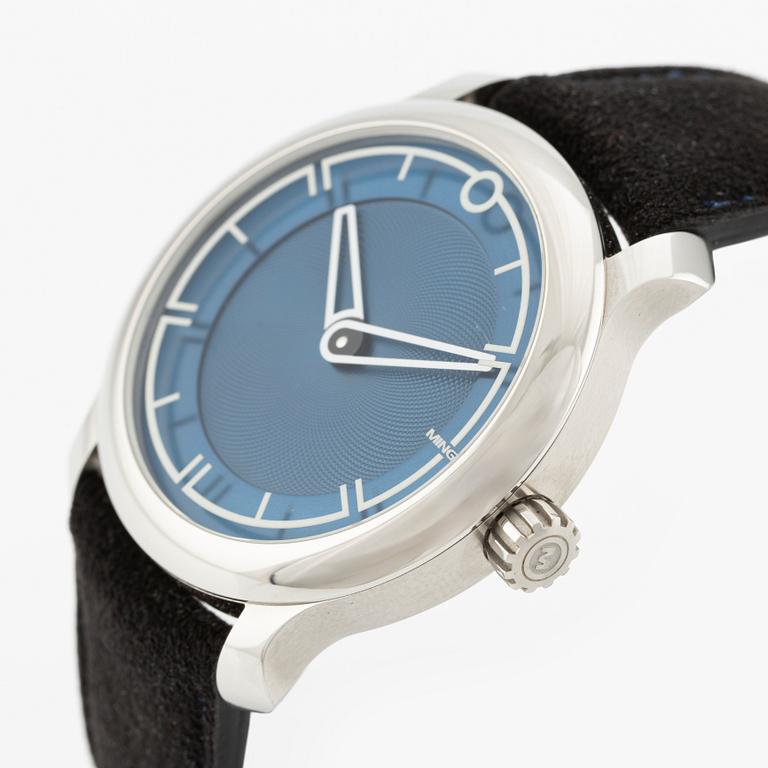 Ming, 17.09 Blue, wristwatch, 38 mm.