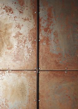 A Jonas Bohlin stained oak and iron 'Slottsbacken' cabinet, Källemo Sweden 1987.