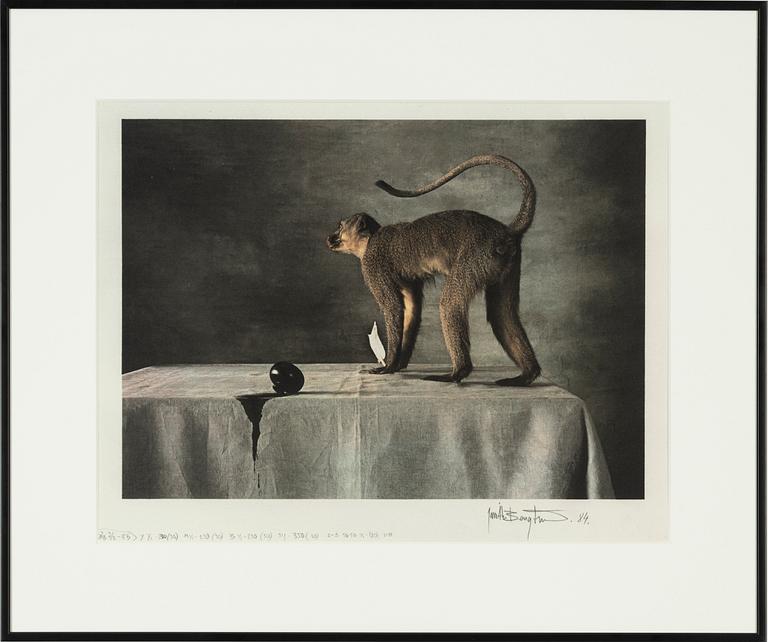 Jan Bengtsson, gum print, signed and dated 84.