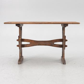 Dining group, 5 pieces, so-called sports cabin furniture, mid-20th century.