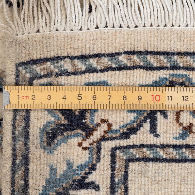 Carpet, gallery model, Nain, approximately 380 x 79 cm.