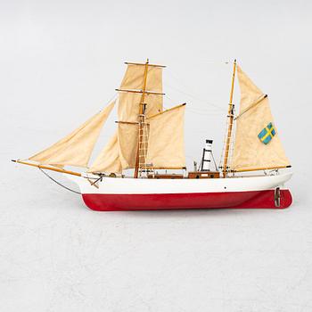 Fartygsmodell "Sigrid", Motala Wekstad. 1900-tal.