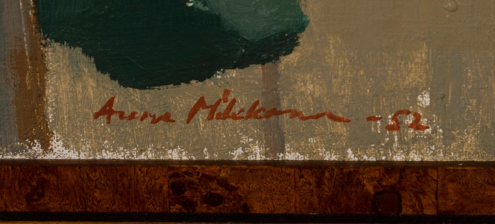 AUNE MIKKONEN, oil on canvas, signed and dated -52.