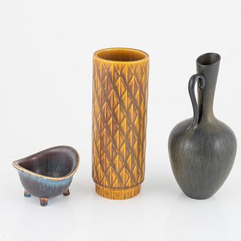 Gunnar Nylund, vase, bowl, jug, stoneware, Rörstrand.