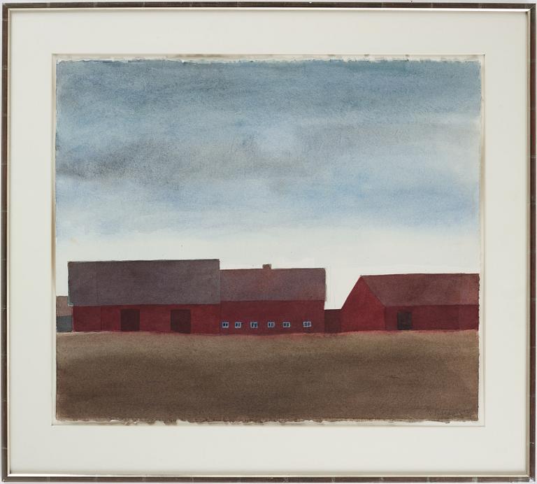 Philip von Schantz, watercolor, signed and dated -92.