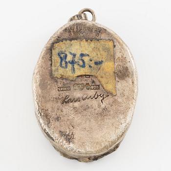 Lars Arby, a necklace and a pendant, sterling silver and silver, Gothenburg.