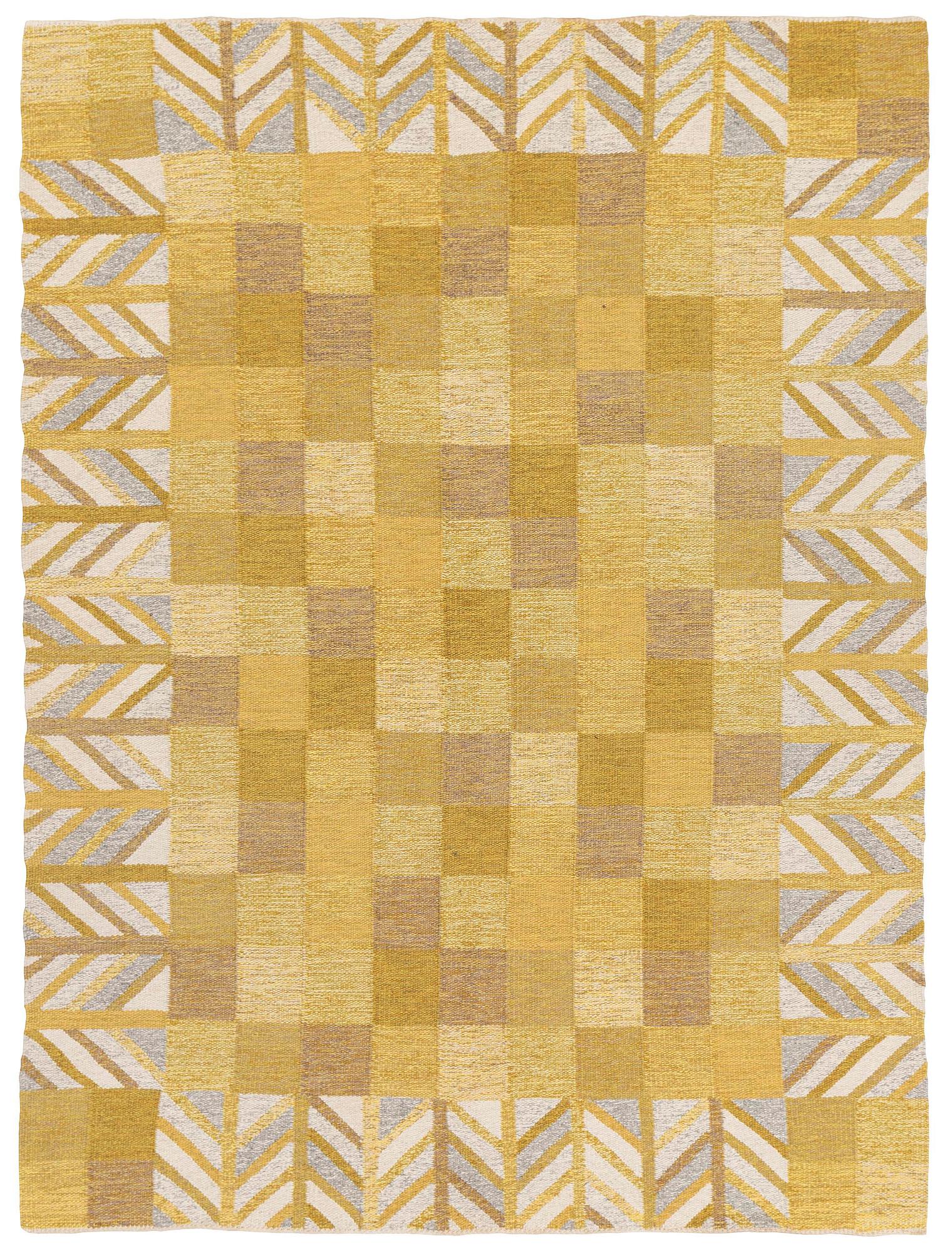 A carpet, flat weave, c. 242 x 180 cm.