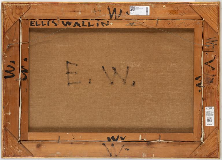 ELLIS WALLIN, oil on canvas, signed.