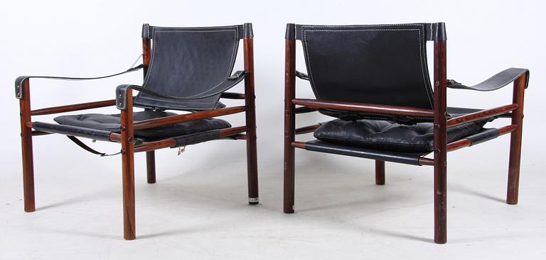FÅTÖLJER ett par, "Sirocco" Arne Norell, 1960-70-tal.