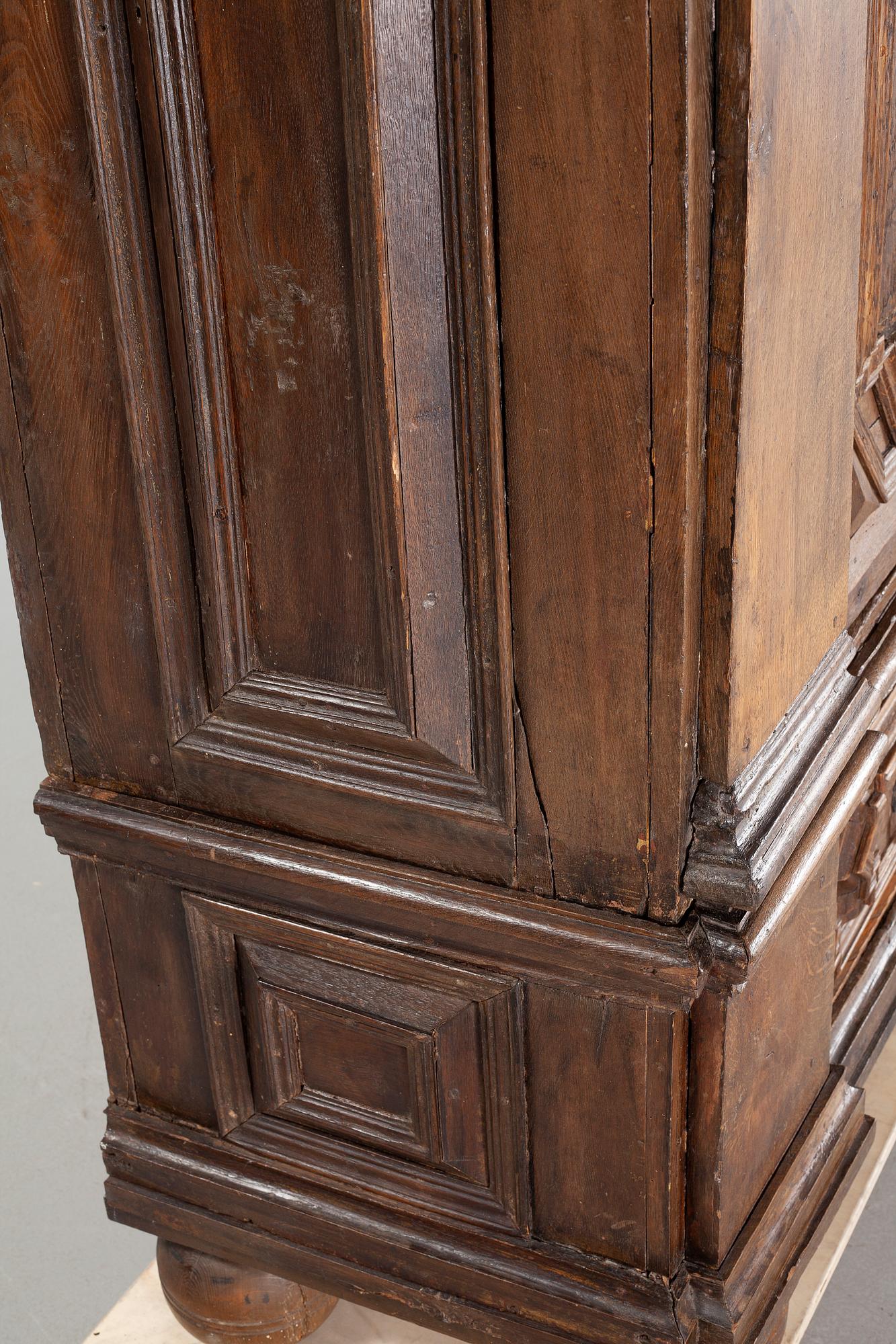 An 18th century baroque cabinet.