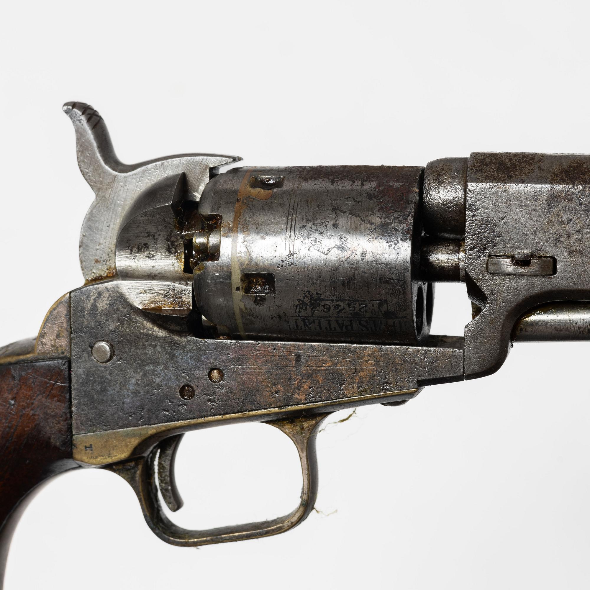 A Colt 1849 pocket percussion revolver, 1852.