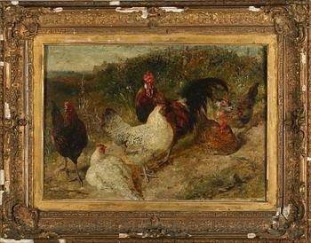 GEORGE HICKIN, olja på duk, signerad och daterad 1861.