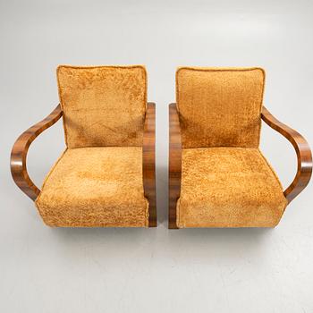 Armchairs, a pair, Art Deco style, 20th century.