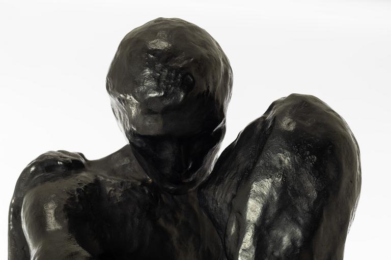 Gudmar Olovson, skulptur. Signerad. Numrerad. Gjutarstämpel. Brons, höjd 90 cm, längd 32 cm.