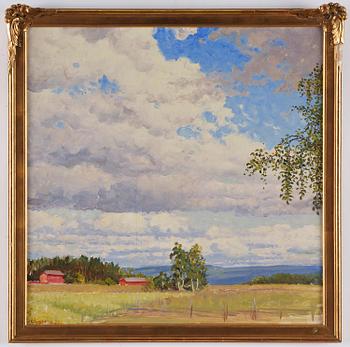 Gustaf Fjaestad, Summer landscape.