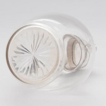 VINKARAFF, sterling silver och glas, Elkington & Co, Birmingham, England 1912.