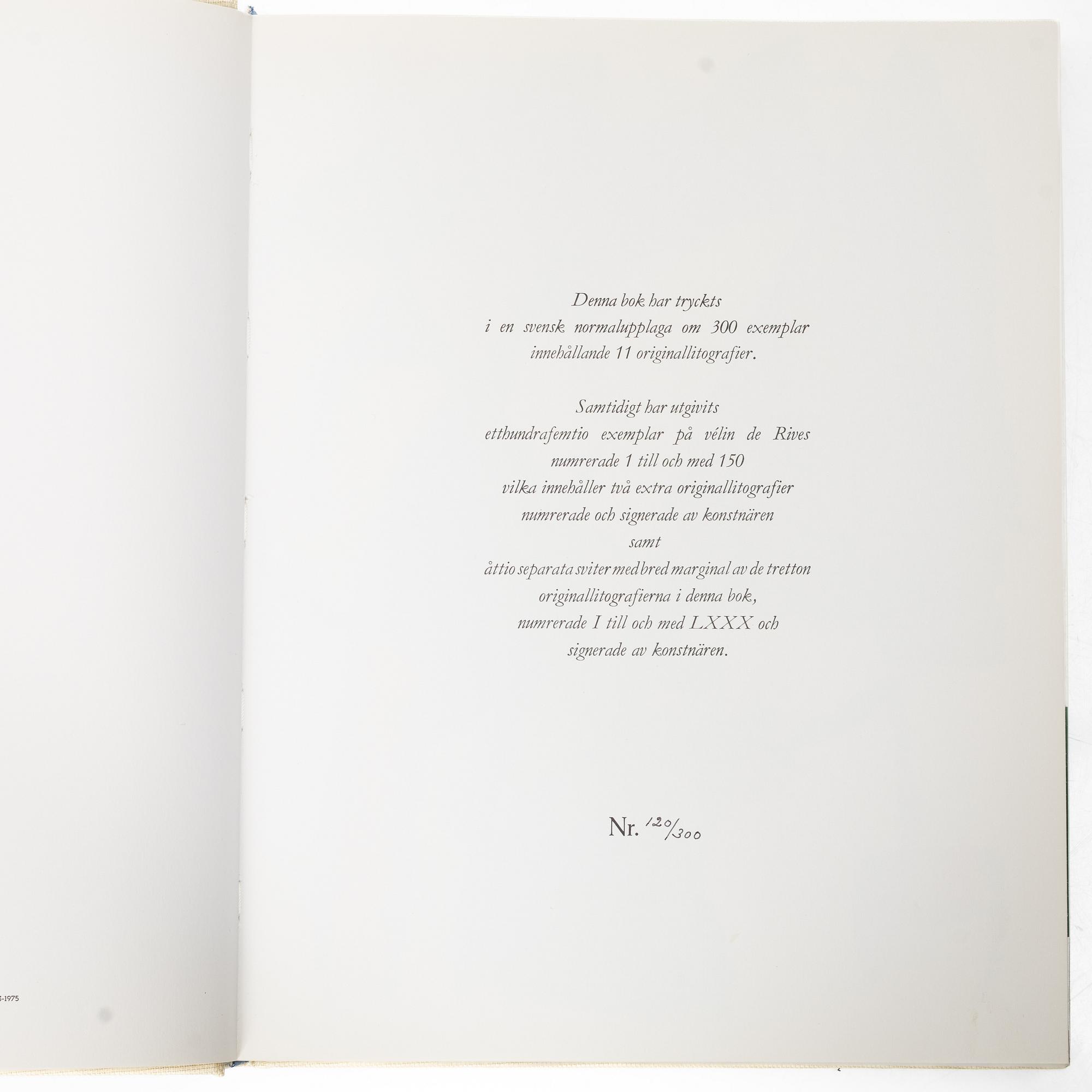 Joan Miró, Böcker 2 st, "Samlade litografier I-II", numrerade 120/300.
