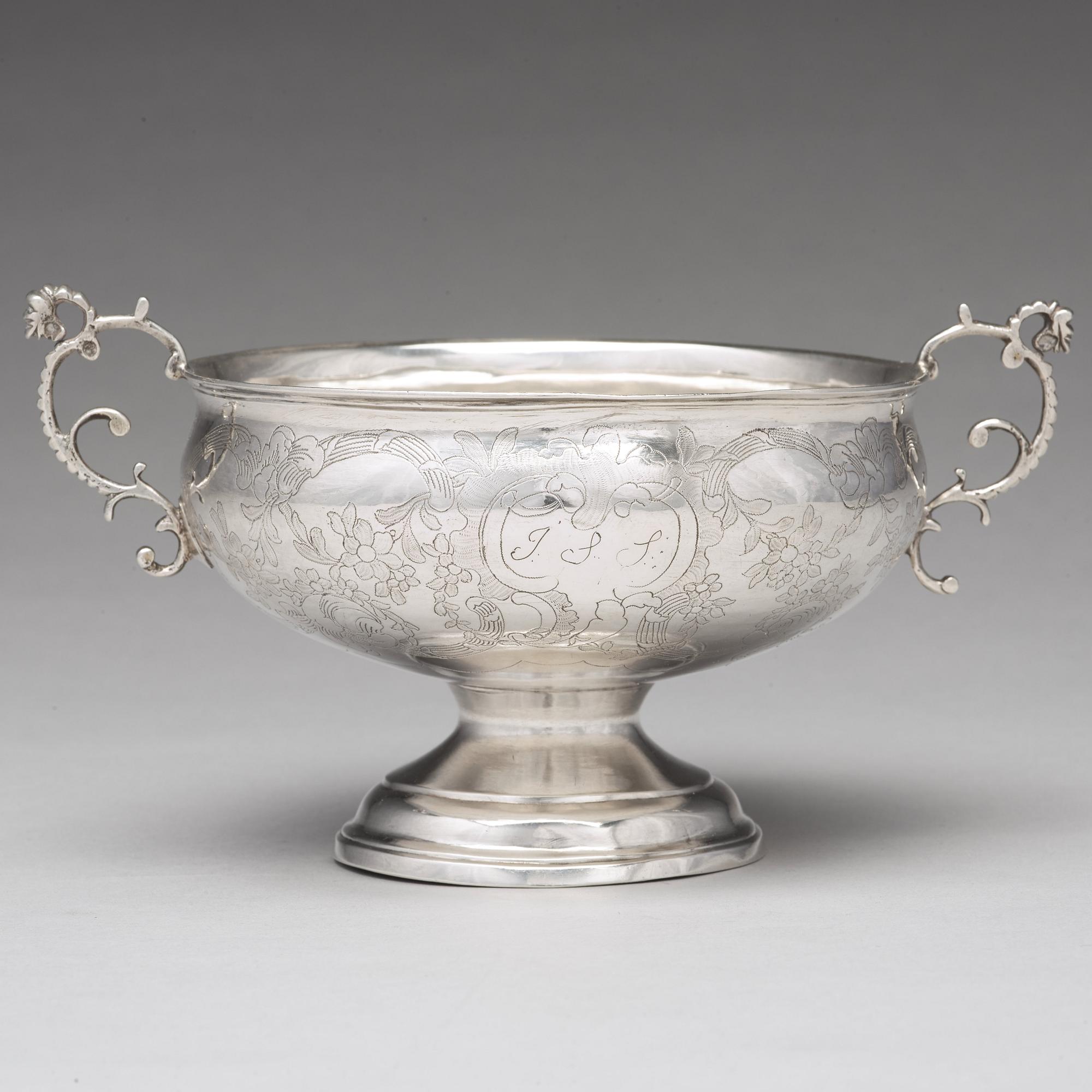 A Swedish 18th century silver brandy-bowl, mark of Nils Grubb, Hudiksvall 1777.