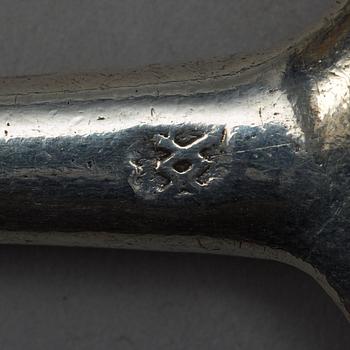 An English early 18th century silver spoon, possibly.