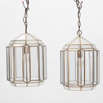 A pair of lanterns, 20th Century.