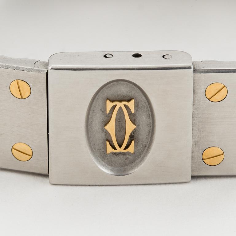 CARTIER, Santos, armbandsur, 29 x 28 (41) mm.