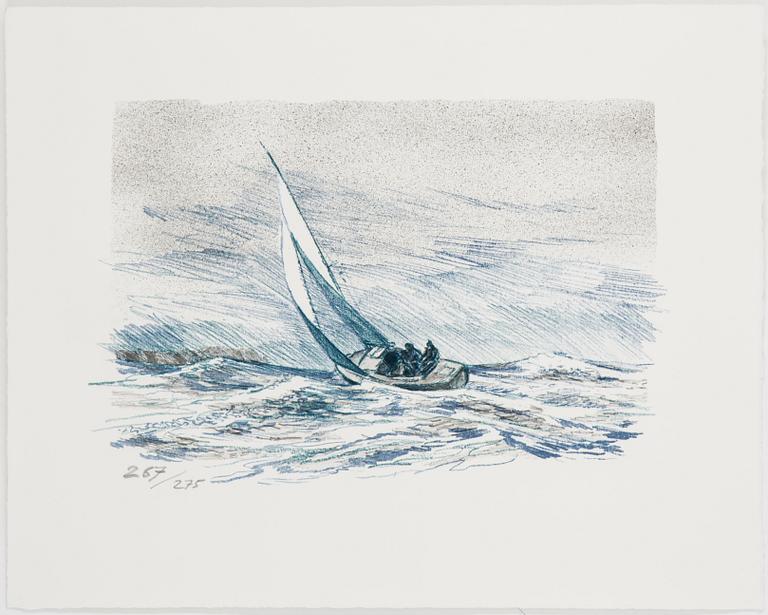 ROLAND SVENSSON, litografier, 2 st samt 1 st serigrafi, signerade.