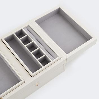 Jewellery box, Smythson, "Grosvenor Table Top Jewellery Box".