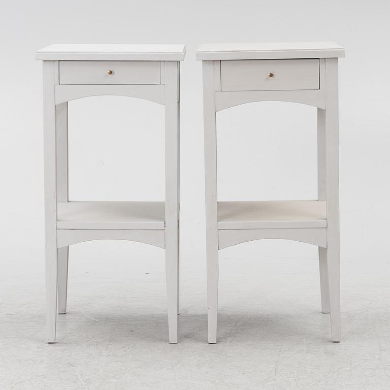 A pair of night stands, circa 1900.