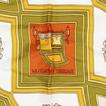 Hermès, two scarves "Camails" and "Washington's Carriage".