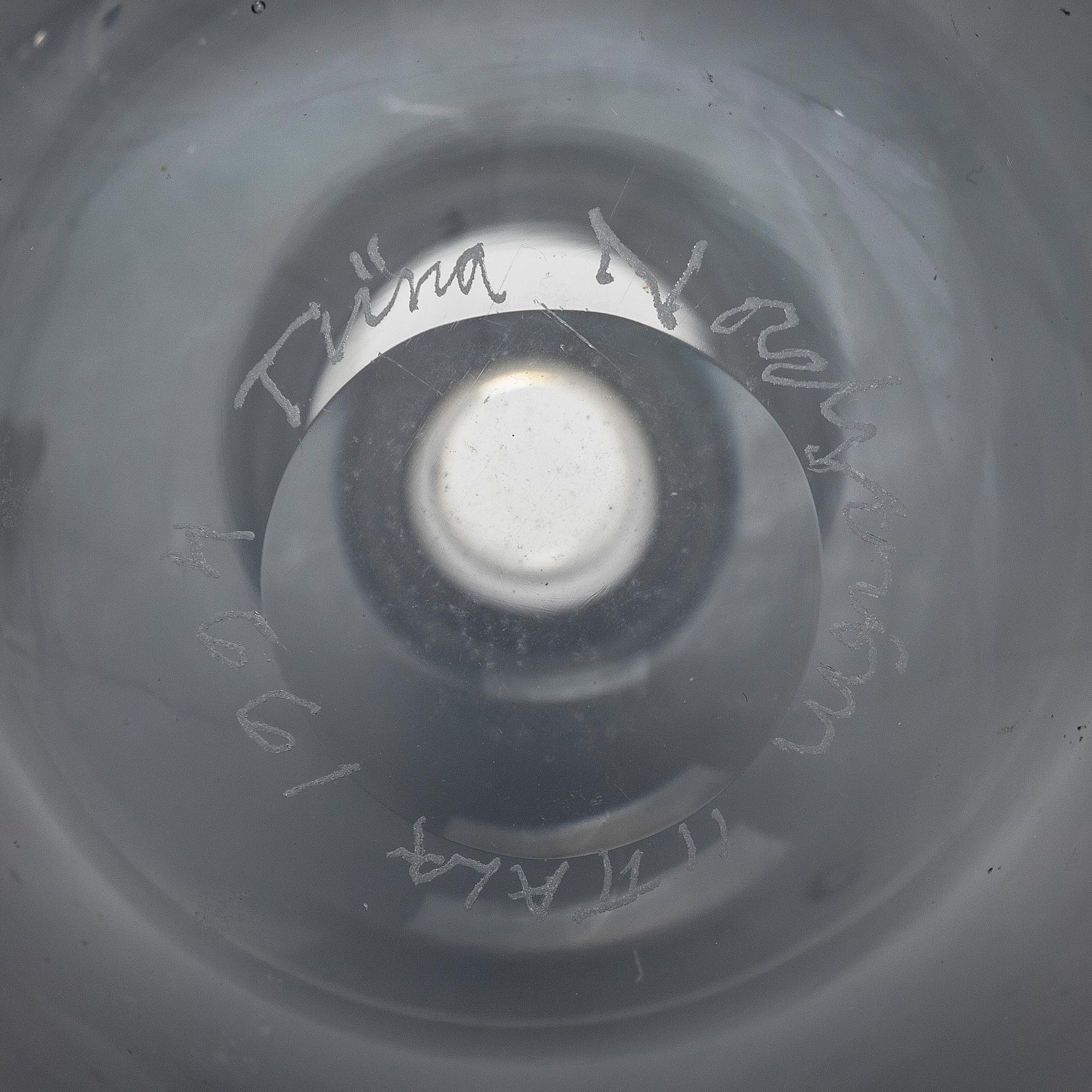 Tiina Nordström, an art glass signed Tiina Nordström, Iittala 1994.