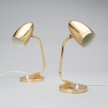 A SET OF TWO TABLE- OR WALL LAMPS. Manufactured by Itsu, 1950s.