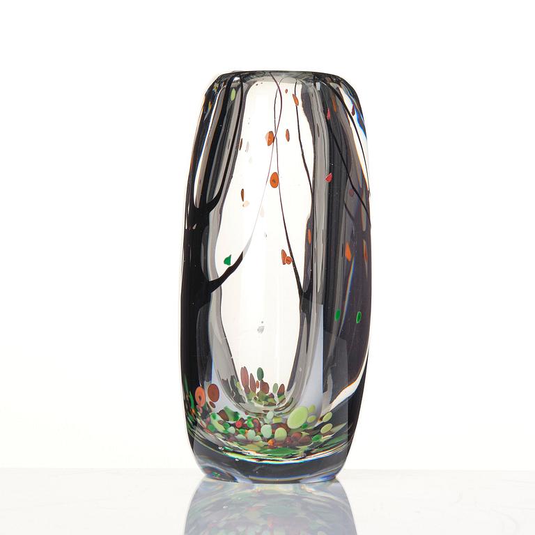Vicke Lindstrand, a "Höst" (Autumn) glass vase, Kosta, Sweden, 1950s-60s.