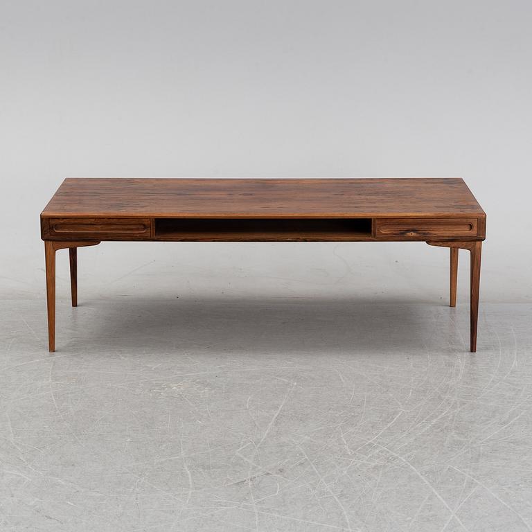 A 1960's rosewood coffee table.
