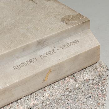 RUGGERO DONDÉ, sculpture, marble, signed Ruggero Donde - Verona.