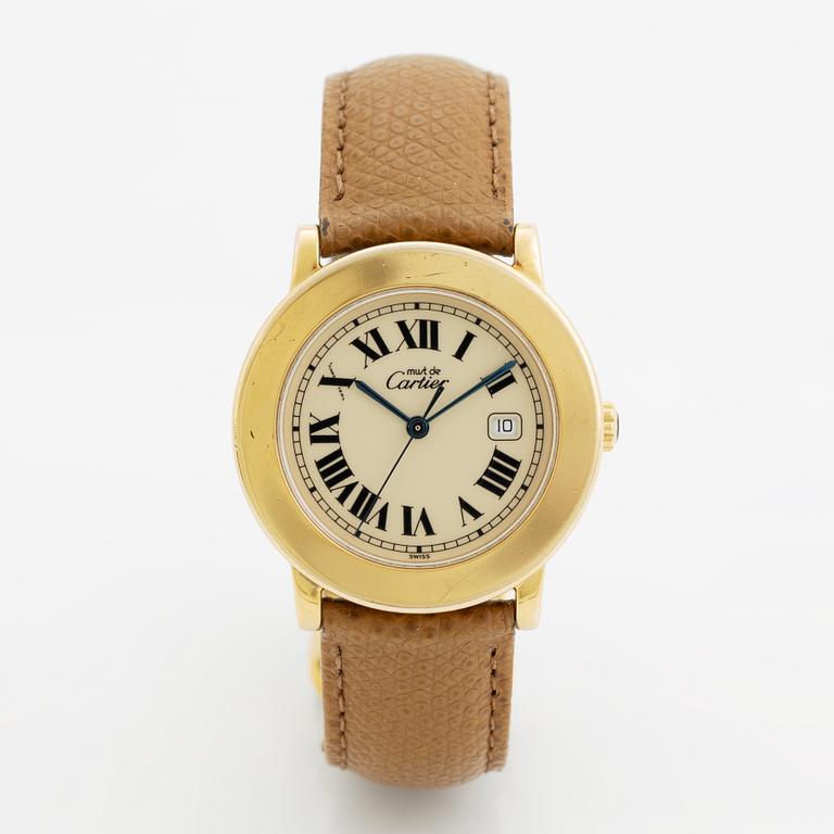 Cartier, Must II, armbandsur, 32,5 mm.