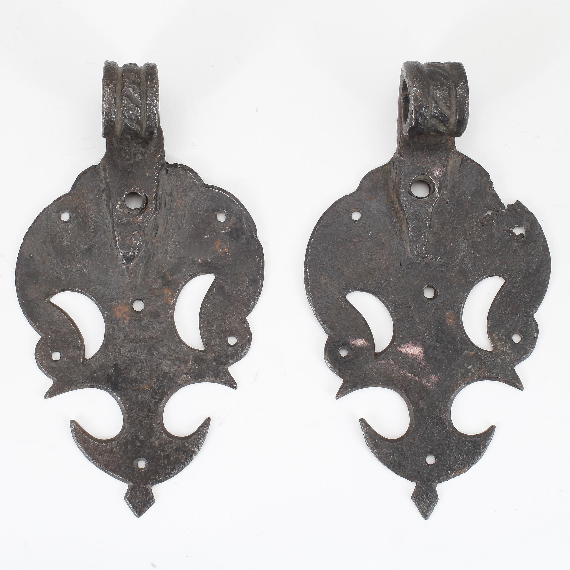 LÅS SAMT BESLAG, 3 delar, 1600/1700-tal.