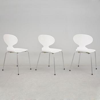 STOLAR, 3 st. "Myran". Arne Jacobsen, Fritz Hansen, Danmark.