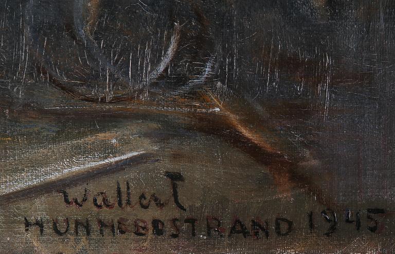 AXEL WALLERT, signerad samt daterad 1945.
