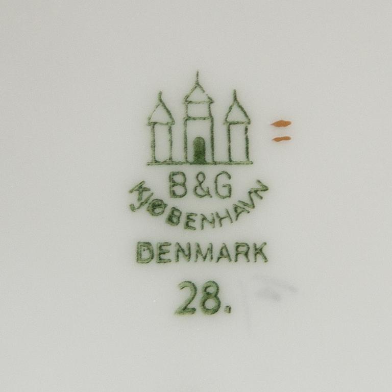 SERVIS 72 dlr Blå Måsen Bing & Gröndahl Danmark 1900-talets senare del porslin.