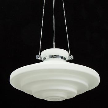 A glass ceiling light, Limburg, Germany.