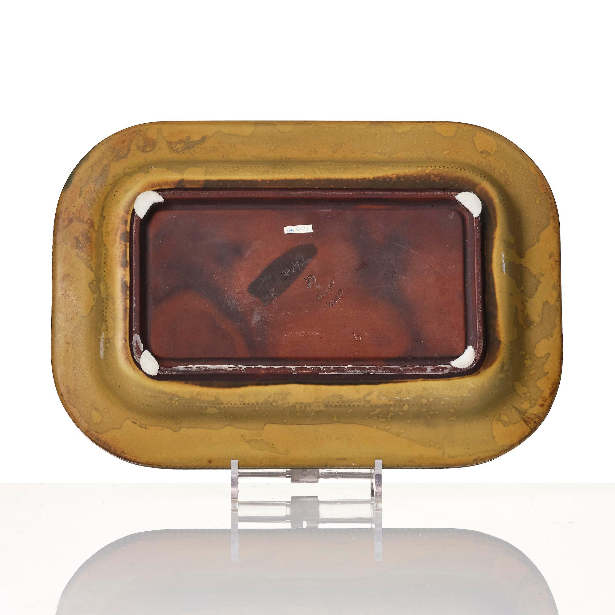 Wilhelm Kåge, a Farsta stoneware dish, Gustavsberg Studio 1959.